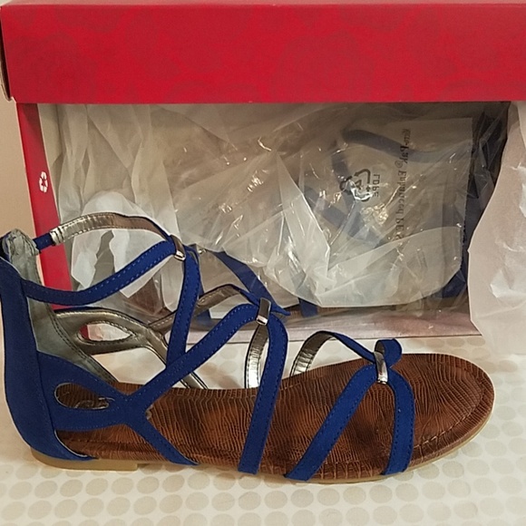 navy blue gladiator sandals